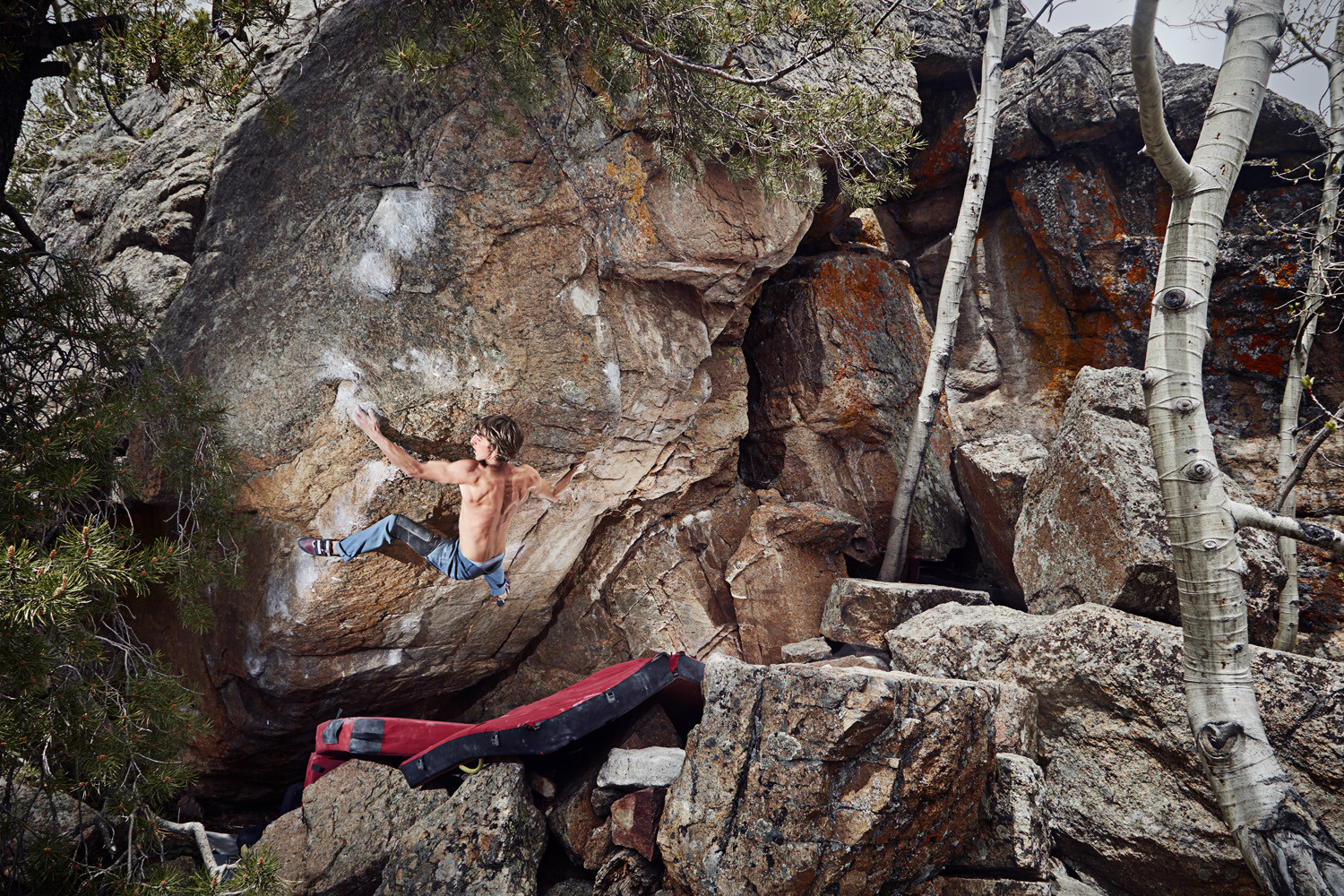 Tyler Thurmes Climbing Tetris in RMNP