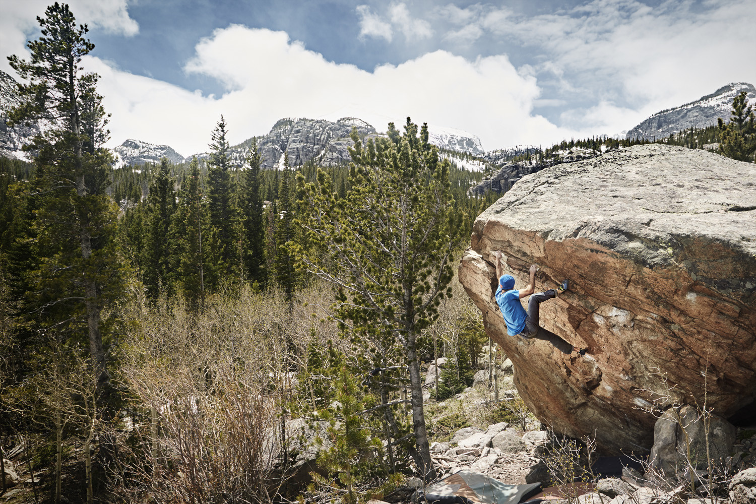 Ian Cotter-Brown Climbing in Rocky Mountain National Park